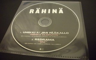 RÄHINÄ CD-single - UNIIKKI F/JIMI PÄÄKALLO + REDRAMA