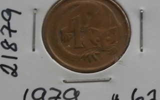 AUSTRALIA  1 Cent  v. 1979   KM#62    Circ