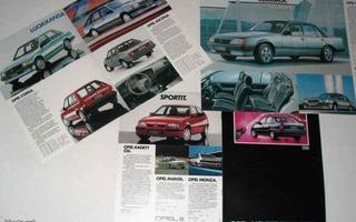 1986 Opel mallisto esite - suom - Ascona Manta Kadett