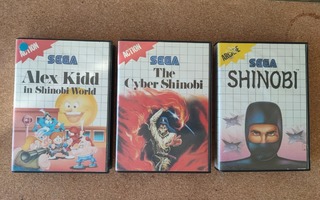 SEGA Master System Shinobi Games Shinobi Cyber Alex Kidd