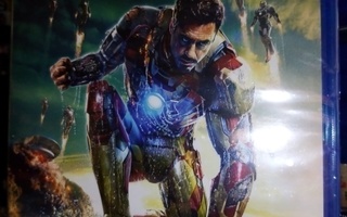 Blu-ray 3D + BLU-RAY 2D :  IRON MAN 3 (UUSI) SIS POSTIKULU