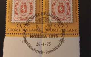 Suomi postimerkki,leimattu