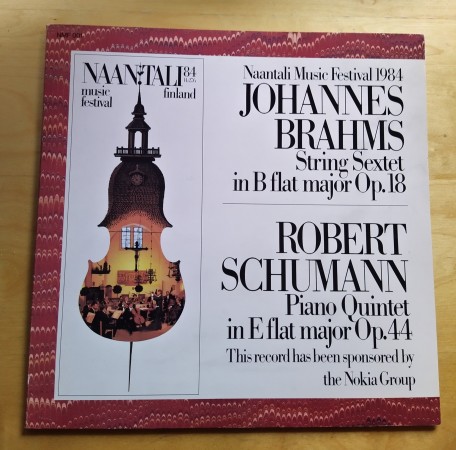 Brahms, Schumann: Naantali Music Festival 1984, LP 