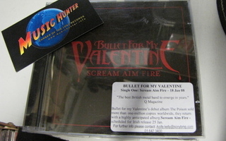 BULLET FOR MY VALENTINE - SCREAM AIM FIRE PROMO CD SINGLE