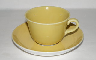 keltainen Arabia MAIJA kahvikuppi + tassi,,, useampia
