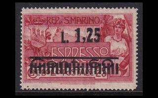 San Marino 136 ** Pikakirjemerkki (1927)