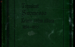 TAPAUKSET SUOMESSA KRIMIN SODAN AIKANA 1854-1855