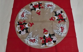 Vintage joulukuusen matto - hienokuntoinen
