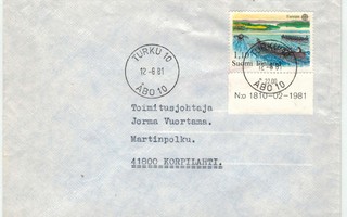 1981 Eurooppa 1,10 mk loistoleimainen kuori