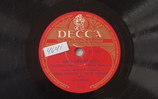 Savikiekko 1949 Georg Malmsten Terttu Soininen Decca SD 5079
