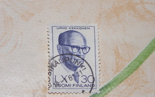Presidentti Urho kekkonen 60 vuotta 1960 Lape 524 Hyvä leima