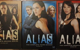ALIAS kaudet 1 - 5 DVD Boxit (Koko HUIPPU sarja)  UUSI