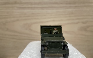 Vanha Dinky Toys Sotilas Jeep leluauto 60-luvulta