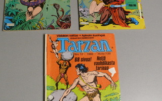 Tarzan-lehtiä 3kpl 1986
