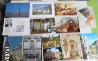 20  kpl  ulkolaisia  postikortteja  Paikkakunta  ja nähtävys