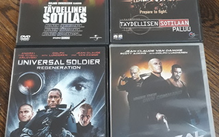 Täydellinen sotilas  1- 4 DVD Suomijulkaisut