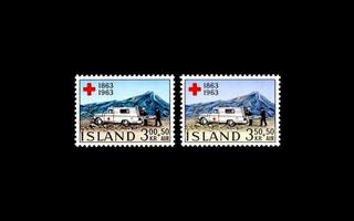 Islanti 375-6 ** Punainen risti 100v (1963)