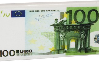 Pyyhekumi 100 Euron seteli. UUSI