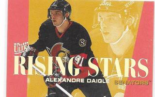 1995-96 Ultra Rising Stars #2of10 Alexandre Daigle Ottawa
