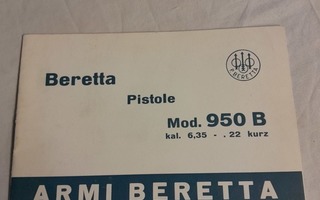 beretta pistole mod 950 b manual