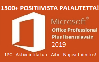 Office 2019 Pro Plus lisenssi *Nopea toimitus*