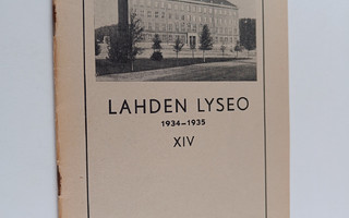 Lahden lyseo XIV: 1934-1935