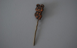 Miska karhu vanha pinssi Moskovan olympialaiset