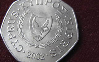 50 cents 2002 Kypros-Cyprus