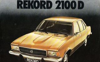 Opel Rekord Diesel -esite, 1972