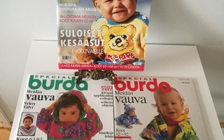 Käsityölehtiä, 3 kpl vauvanvaate -lehteä