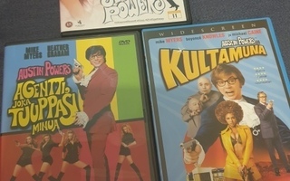 Austin Powers - elokuvat ( 3 x DVD )   Mike Myers