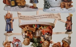 Kiiltokuva-arkki lapset ja lumiukko
