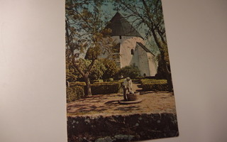 Kulkematon postikortti ,  Osterlars kirke , Bornholm