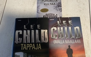 3 kpl Lee Childin kirjoja