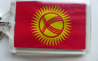 Avaimenperä Kirgiisia valtion lippu , kiva erikoinen