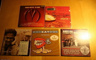 cds, dvd, cd-rom - iron maiden, prodigy, dog eat dog