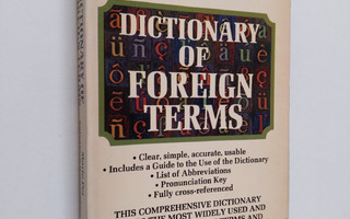 Mario Pei ym. : Dictionary of Foreign Terms
