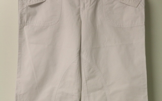 Siistit puhtaanvalkoiset housut 42-44