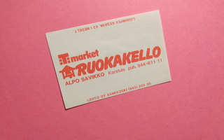 TT-etiketti T Market Ruokakello, Karstula