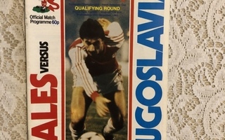 Käsiohjelma: Wales- Yugoslavia. 1983.