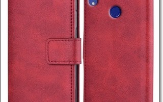 Honor 8A / Huawei Y6s - Punainen lompakko suojakuori #25674