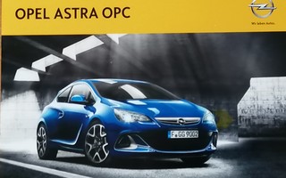 2012 Opel Astra OPC  (280 hv) esite - KUIN UUSI - suom