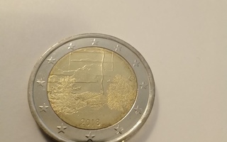 Suomi 2 euro 2018 unc, suomalainen saunakulttuuri