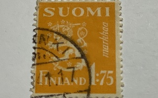 229/ 1940 Leijona M30 1,75 mk o leimattu