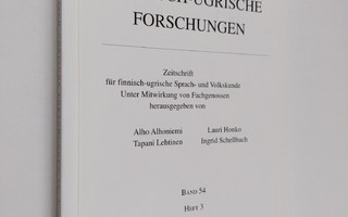 Finnisch-ugrische Forschungen Band 54 Heft 3 : Zeitschrif...