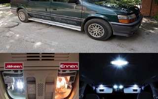 Chrysler Voyager (MK2) Sisätilan LED -muutossarja 6000K