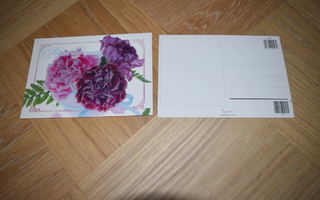 postikortti kukka paljon onnea