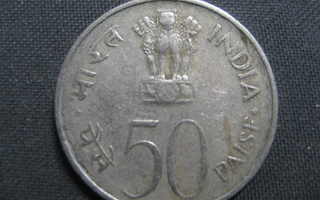 Intia  50 paise  1972  KM # 60  cu.ni kalkutta  25th Anniver