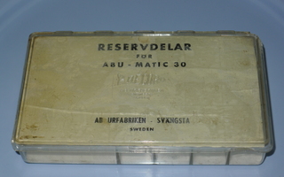 ABU-MATIC 30 varaosalaatikko,ei sisällä osia
