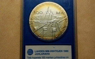 Lahden MM 1989 juhlaraha hopeaa